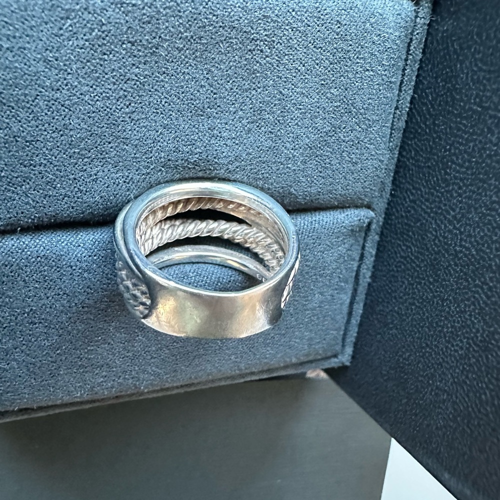 David Yurman Crossover Ring Sz 8 - Picture 13 of 13